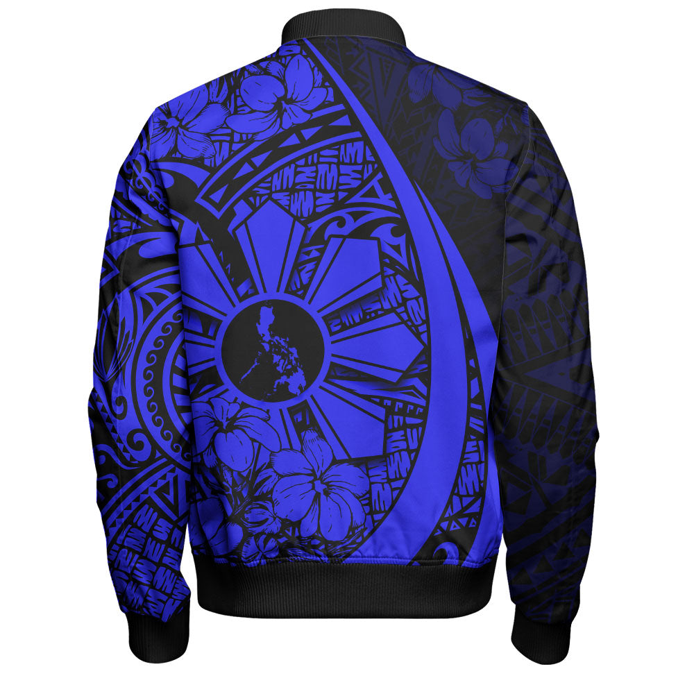 Philippines Filipinos Bomber Jacket Custom National Sampaguita Flower Symbols Style