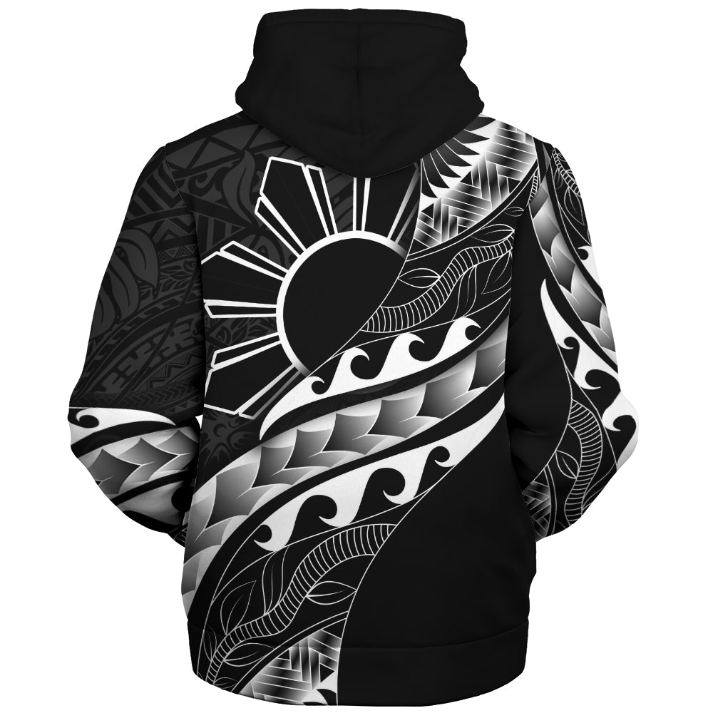 Philippines Filipinos Sherpa Hoodie Custom Island Tribal Tattoos