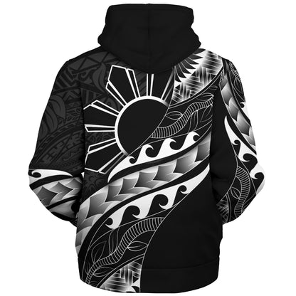 Philippines Filipinos Sherpa Hoodie Custom Island Tribal Tattoos
