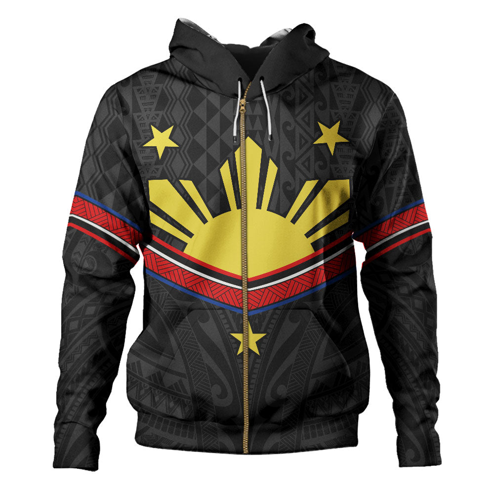 Philippines Filipinos Hoodie Polynesian Inspired Tribal Tattoo