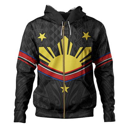 Philippines Filipinos Hoodie Polynesian Inspired Tribal Tattoo