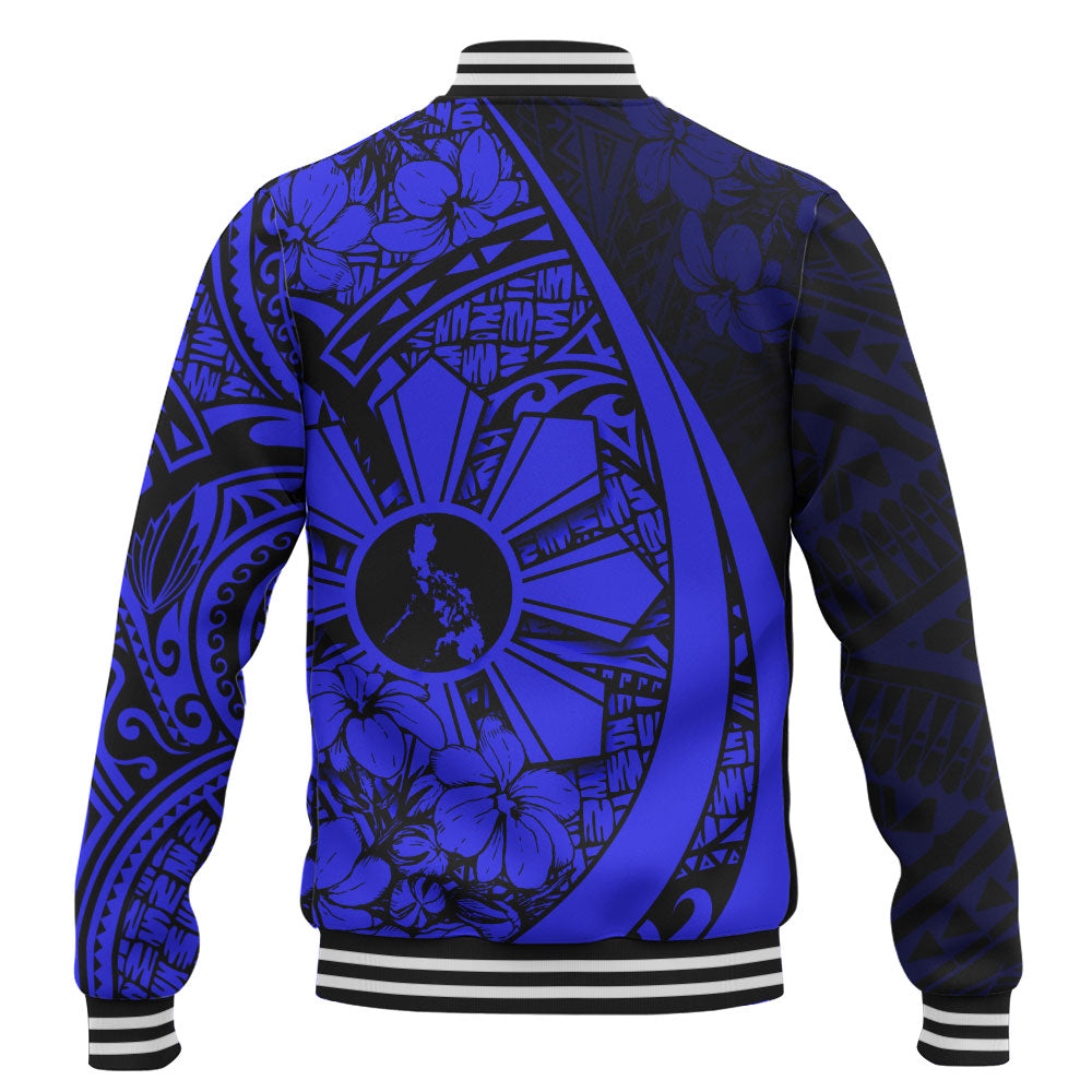Philippines Filipinos Baseball Jacket Custom National Sampaguita Flower Symbols Style