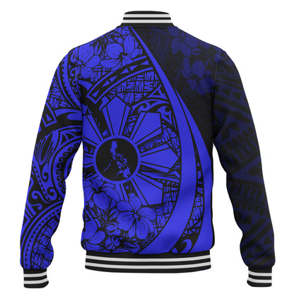 Philippines Filipinos Baseball Jacket Custom National Sampaguita Flower Symbols Style