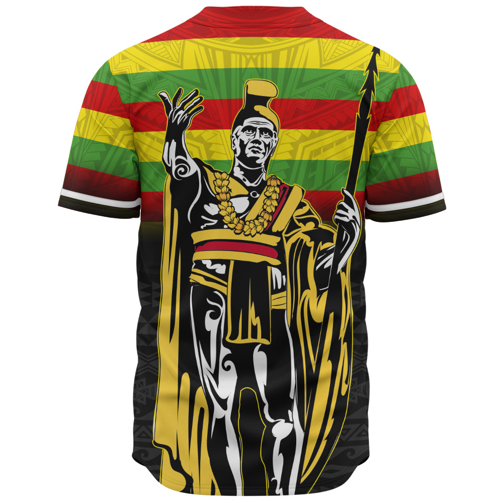 Hawaii Baseball Shirt King Kamehameha Flag Kanaka Maoli Tribal Tattoo