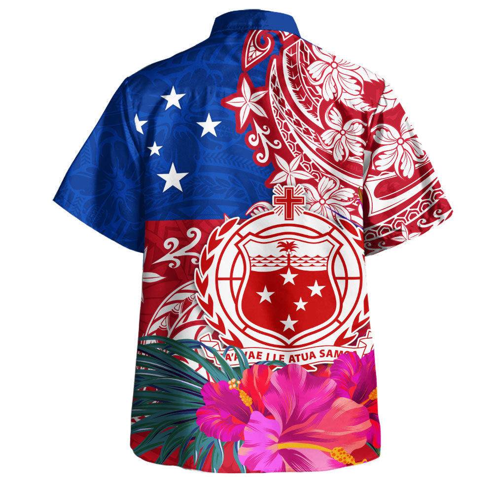 Samoa Hawaiian Shirt Flag Tribal Tropical Style