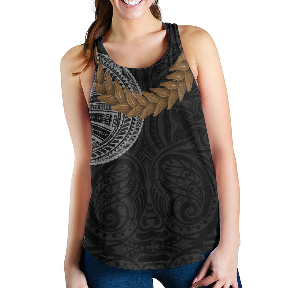 Samoa Women Tank Tattoo Roman Reigns With Ula Fala Style Brown