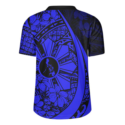 Philippines Filipinos Rugby Jersey Custom National Sampaguita Flower Symbols Style