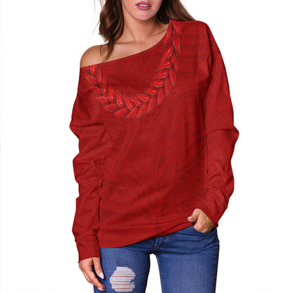 Samoa Off Shoulder Sweatshirt Ula Fala Style