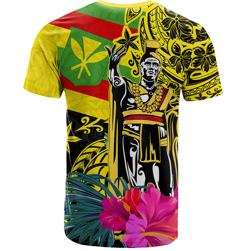 Hawaii T-Shirt Kanaka Maoli King Flag Tribal Tropical Style