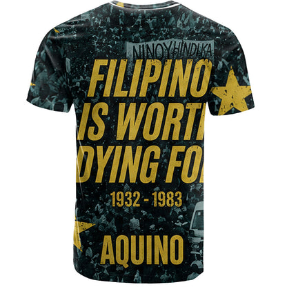 Philippines Filipinos T-Shirt Ninoy Aquino Philippine History Tribute Style