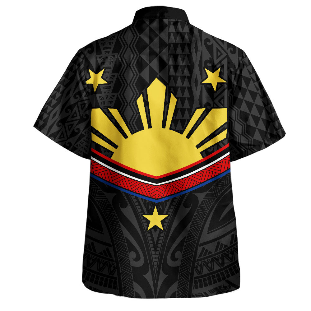 Philippines Filipinos Hawaiian Shirt Polynesian Inspired Tribal Tattoo