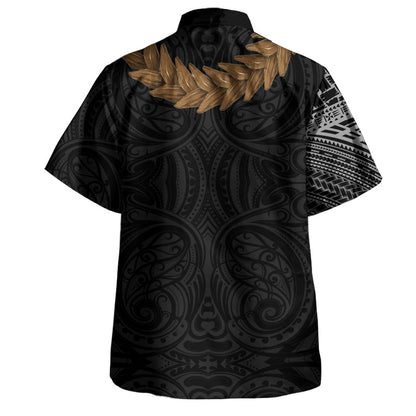 Samoa Hawaiian Shirt Tattoo Roman Reigns With Ula Fala Style Brown