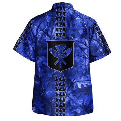 Hawaii Hawaiian Shirt Woodland Kanaka Camo Style