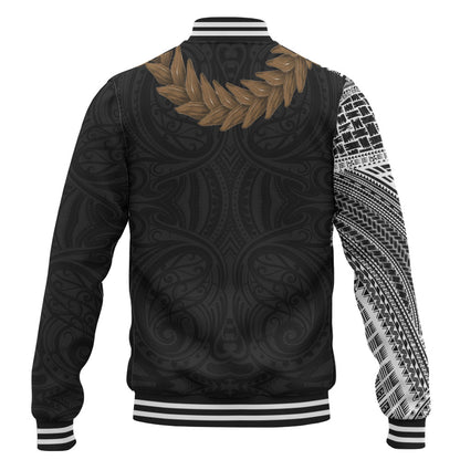 Samoa Baseball Jacket Tattoo Roman Reigns With Ula Fala Style Brown