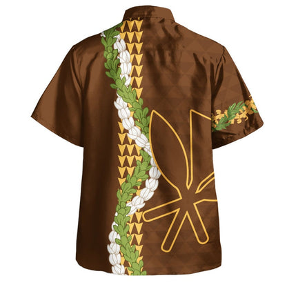Hawaii Polynesian Combo Dress And Shirt Kanaka Maoli Puakenikeni Maile Flower Lei