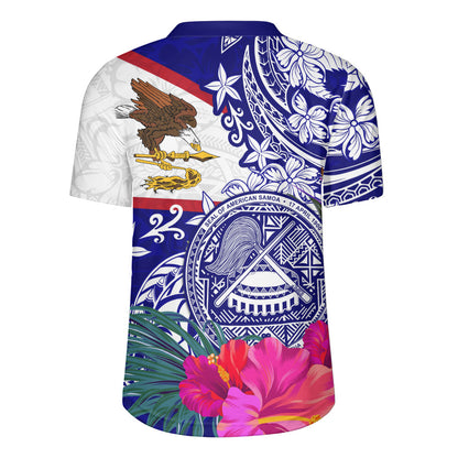 American Samoa Rugby Jersey Flag Tribal Tropical Style