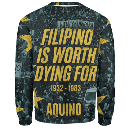 Philippines Filipinos Sweatshirt Ninoy Aquino Philippine History Tribute Style