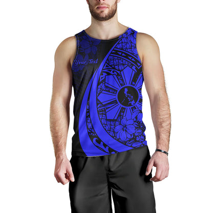 Philippines Filipinos Tank Top Custom National Sampaguita Flower Symbols Style