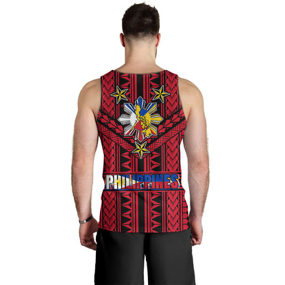 Philippines Tank Top - Filipino Sun And Stars Tribal Tattoo Patterns Style