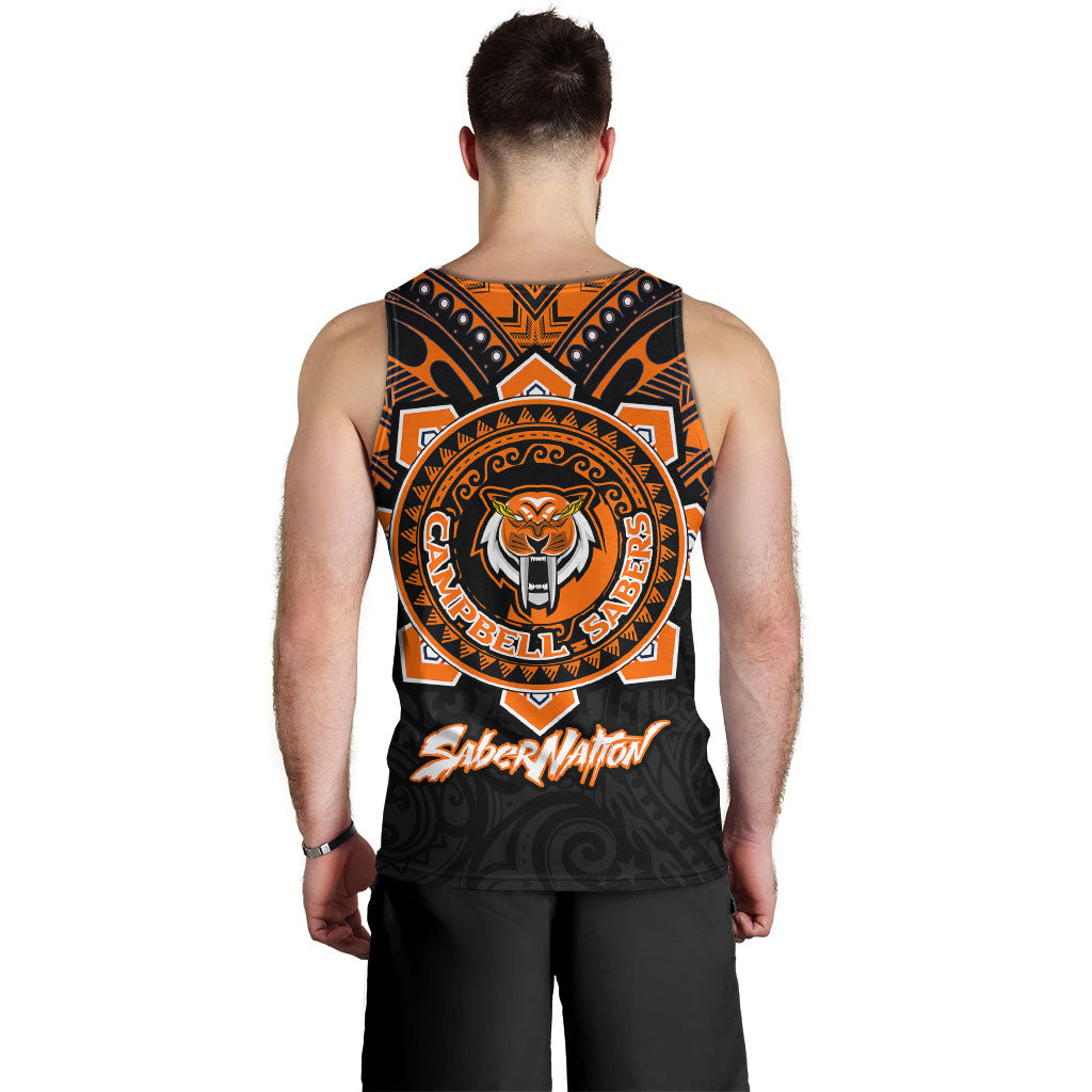 Hawaii Tank Top Custom James Campbell High School SaberNation Super Sabers Tribal Style