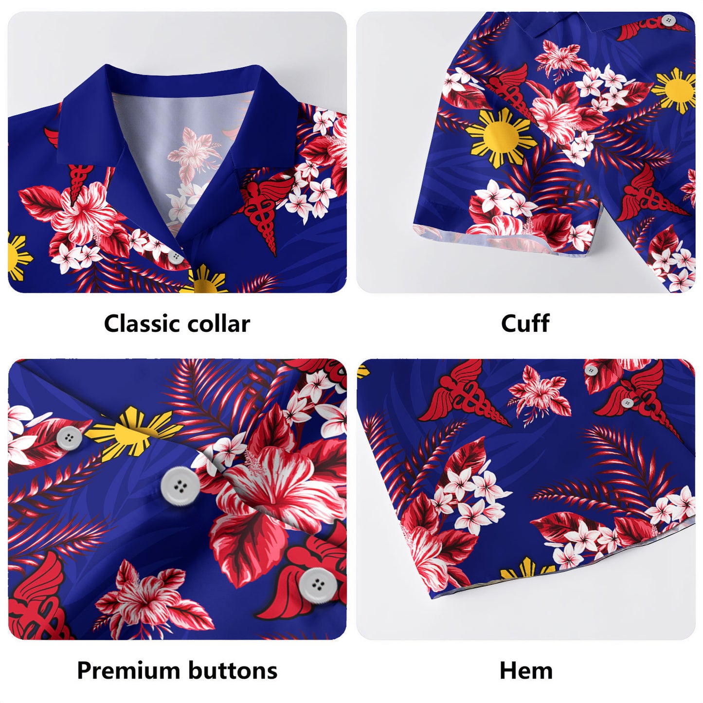 Philippines Filipinos Hawaiian Shirt Nurse Summer Tropical