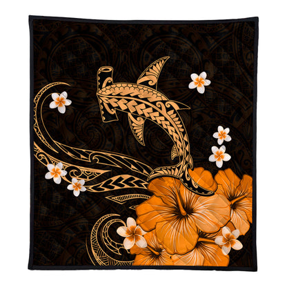 Hawaii Premium Quilt Shark Polynesia Tribal Tattoo