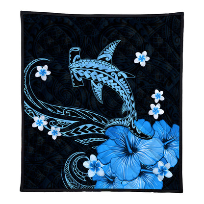 Hawaii Premium Quilt Shark Polynesia Tribal Tattoo