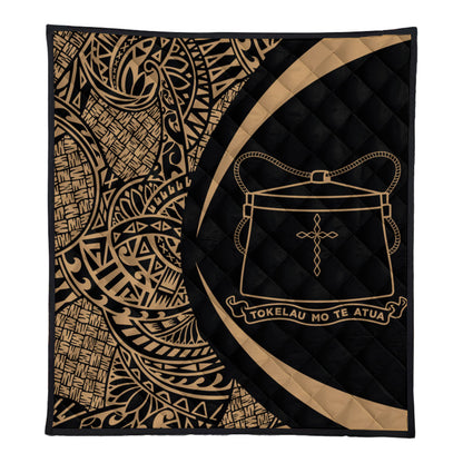 Tokelau Premium Quilt Lauhala Gold Circle Style