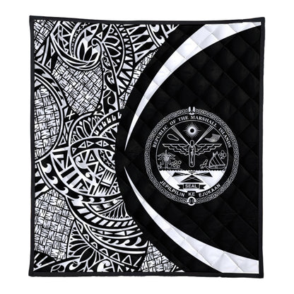 Marshall Islands Premium Quilt Lauhala White Circle Style