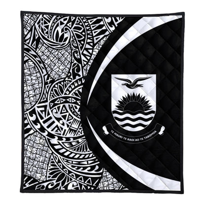 Kiribati Premium Quilt Lauhala White Circle Style