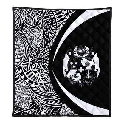 Tonga Premium Quilt Lauhala White Circle Style