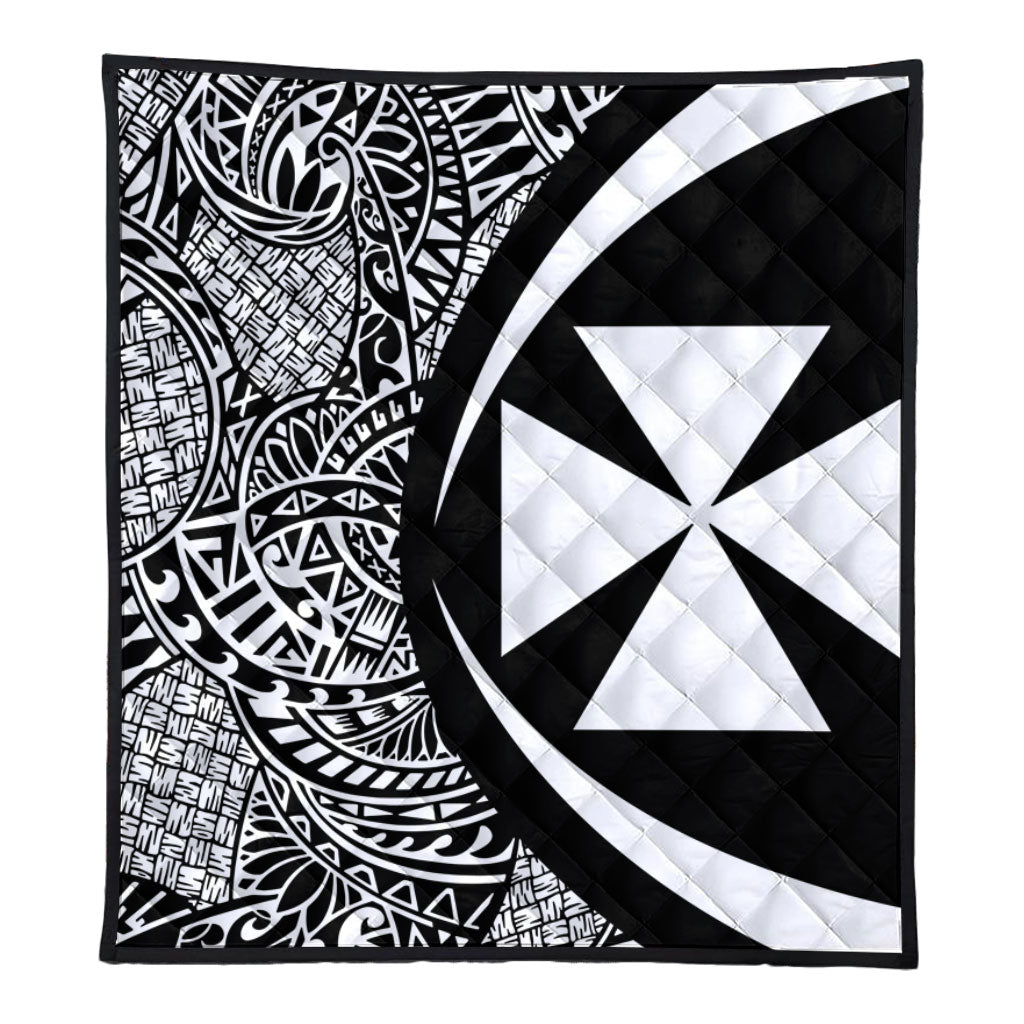 Wallis And Futuna Premium Quilt Lauhala White Circle Style