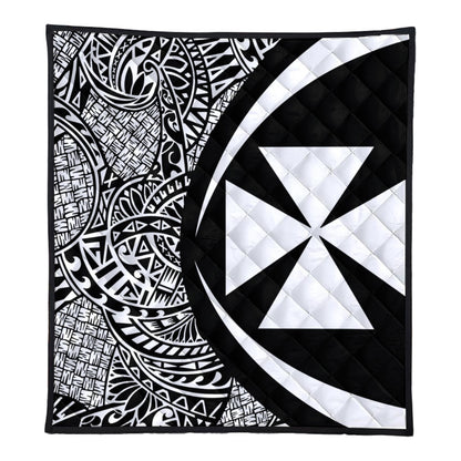 Wallis And Futuna Premium Quilt Lauhala White Circle Style