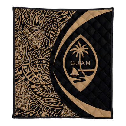 Guam Premium Quilt Lauhala Gold Circle Style