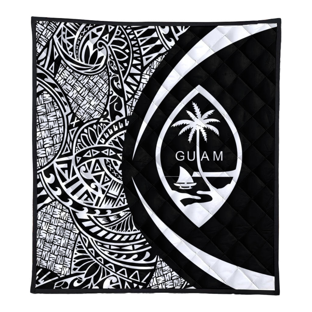 Guam Premium Quilt Lauhala White Circle Style