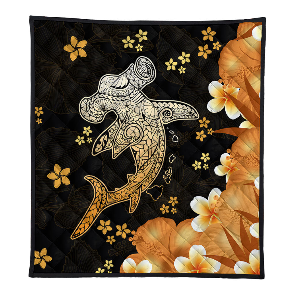 Hawaii Premium Quilt Tribal Polynesia Shark Tattoo