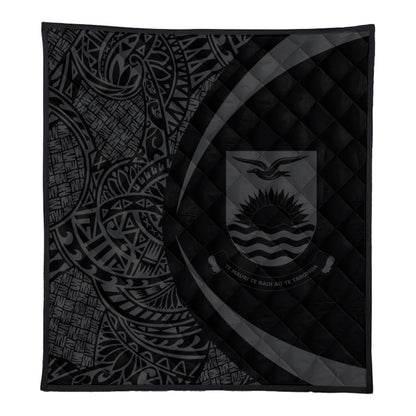 Kiribati Premium Quilt Lauhala Gray Circle Style