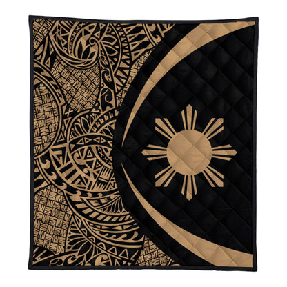 Philippines Filipinos Premium Quilt Lauhala Gold Circle Style