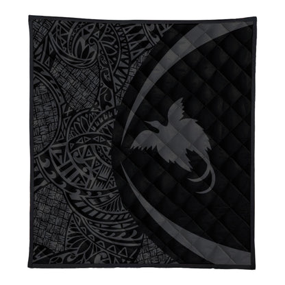 Papua New Guinea Premium Quilt Lauhala Gray Circle Style