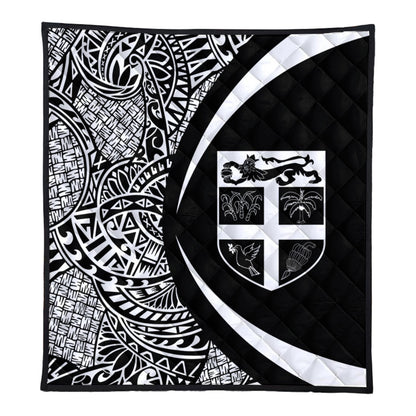 Fiji Premium Quilt Lauhala White Circle Style