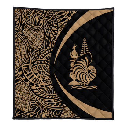 New Caledonia Premium Quilt Lauhala Gold Circle Style