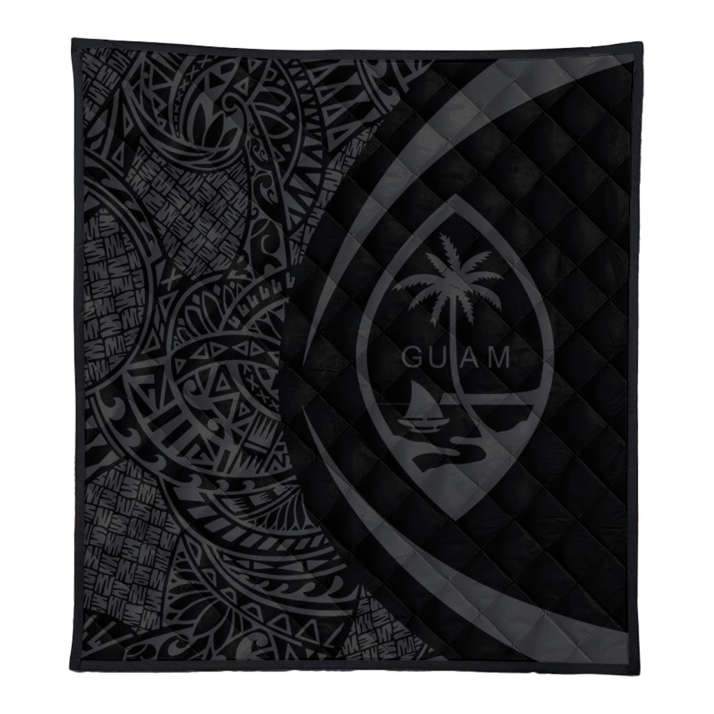 Guam Premium Quilt Lauhala Gray Circle Style