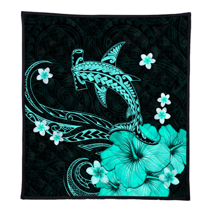 Hawaii Premium Quilt Shark Polynesia Tribal Tattoo