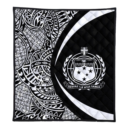 Samoa Premium Quilt Lauhala White Circle Style