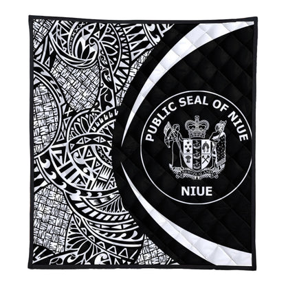 Niue Premium Quilt Lauhala White Circle Style