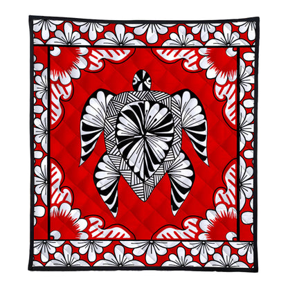 Tonga Premium Quilt Tapa Turtle Design