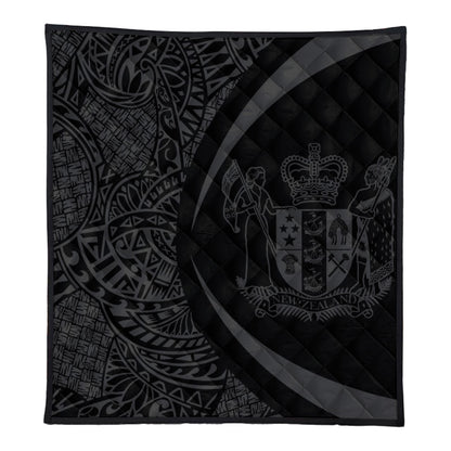 New Zealand Premium Quilt Lauhala Gray Circle Style