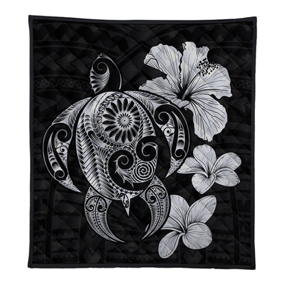Hawaii Premium Quilt Hibiscus Plumeria Mix Polynesian Turtle