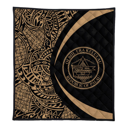 Palau Premium Quilt Lauhala Gold Circle Style
