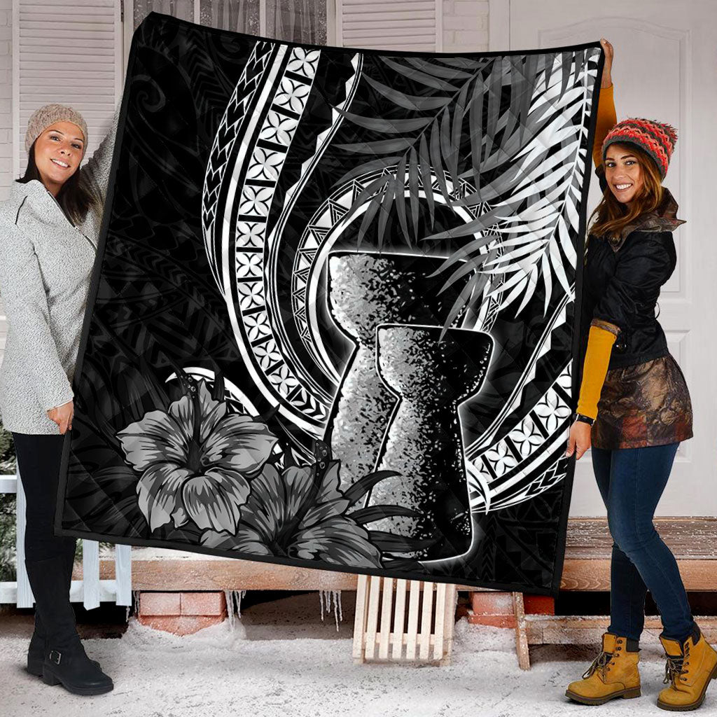 Guam Premium Quilt Tribal Latte Stone Tropical Style